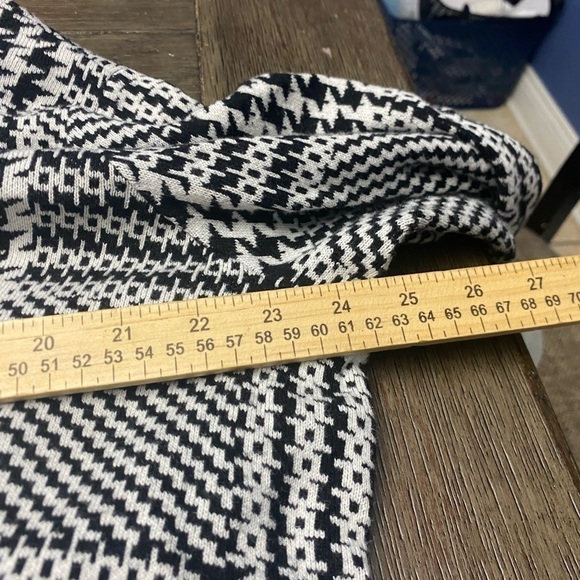 Isaac Mizrahi Live! Layered Jacquard Pullover Sweater Black/white 2X - Picture 4 of 7